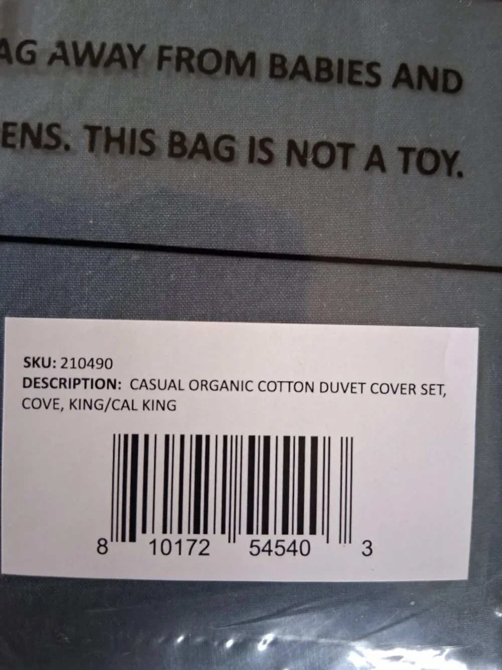 Parachute for Target KING/CAL.KING COVE Casual Organic Duvet Cover Set